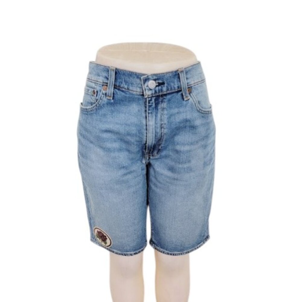 Levi's Women's Blue 511 Medium Wash High-Rise Casual Bermuda Shorts Size 36